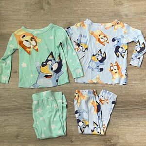 Bluey pajama set bundle size 4T